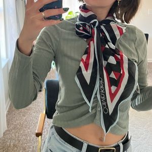 Calvin Klein Patterned Scarf